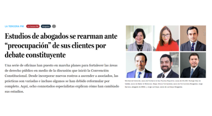 Estudios de abogados se rearman ante “preocupación” de sus clientes por debate constituyente
